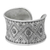 Silver cuff bracelet, 'Thai Sunflower' - Hill Tribe 950 Silver Cuff Bracelet thumbail