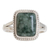 Jade cocktail ring, 'Life Divine' - Jade Jewelry Artisan Crafted Ring thumbail