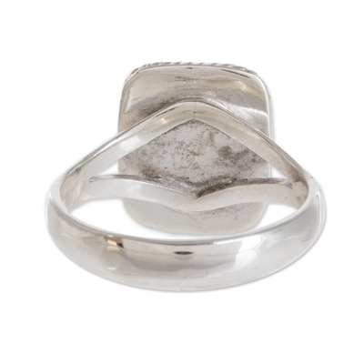 Jade cocktail ring, 'Life Divine' - Jade jewellery Artisan Crafted Ring
