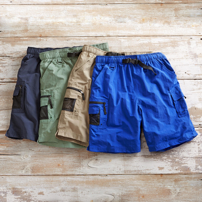 Men's nylon shorts, 'Adventure Ahead' - Quick-dry Adventure Water Shorts