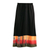 Knit viscose maxi skirt, 'Black Bandhani' - Black Bandhani Skirt
