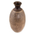 Ceramic decorative vase, 'Terracotta Rain' - Handcrafted Decorative Rain Motif Brown Ceramic Vase