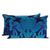 Applique cushion covers, 'Sapphire Grandeur' (pair) - Two Blue and Turquoise Embroidered Applique Cushion Covers thumbail
