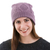 100% alpaca hat, 'Dusty Lilac Braid' - Knitted Unisex Watch Cap Dusty Lilac 100% Alpaca from Peru (image 2c) thumbail