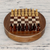 Wood chess set, 'Circle' - Wood Chess Set with Storage Drawers (image 2) thumbail