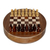 Wood chess set, 'Circle' - Wood Chess Set with Storage Drawers
