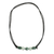 Jade pendant necklace, 'Geometric Family' - Geometric Jade Beaded Pendant Necklace from Guatemala