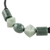 Jade pendant necklace, 'Geometric Family' - Geometric Jade Beaded Pendant Necklace from Guatemala