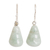 Jade dangle earrings, 'Whirlwind' - Hand Crafted Jade Dangle Earrings thumbail