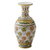 Marble decorative vase, 'Golden Agra Blossoms' - Hand Crafted Makrana Marble Decorative Vase with 22k Gold
