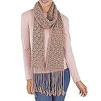 100% alpaca scarf,
