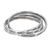 Silver band rings, 'Three Karen Rivers' (set of 3) - Set of 3 Interlinked Hill Tribe Silver Rings