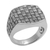 Men's sterling silver signet ring, 'Bold Wicker' - 925 Sterling Silver Woven Motif Signet Ring from Bali (image 2d) thumbail