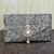 Sequined clutch evening bag, 'Maharani' - Sequined clutch evening bag