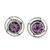 Aretes de amatista - Aretes de amatista y plata esterlina de la India