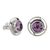 Aretes de amatista - Aretes de amatista y plata esterlina de la India