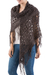 100% alpaca shawl, 'Stars Over Sechura' - 100% alpaca shawl (image 2b) thumbail