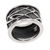Sterling silver band ring, 'Jakarta Warrior' - Unisex Indonesian Sterling Silver Band Ring (image 2a) thumbail
