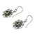 Peridot flower earrings, 'Nature's Gift' - Handcrafted Floral Peridot Dangle Earrings (image 2d) thumbail