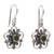 Peridot flower earrings, 'Nature's Gift' - Handcrafted Floral Peridot Dangle Earrings (image 2e) thumbail