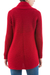 Alpaca blend cardigan, 'Divine Cherry' - Knitted Cherry Red Alpaca Blend Open Front Cardigan Sweater
