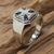 Men's sterling silver signet ring, 'Maltese Cross' - Men's Handcrafted Sterling Silver Signet Ring (image 2) thumbail