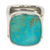 Turquoise cocktail ring, 'Always Azure' - Taxco Silver and Natural Turquoise Cocktail Ring (image 2b) thumbail
