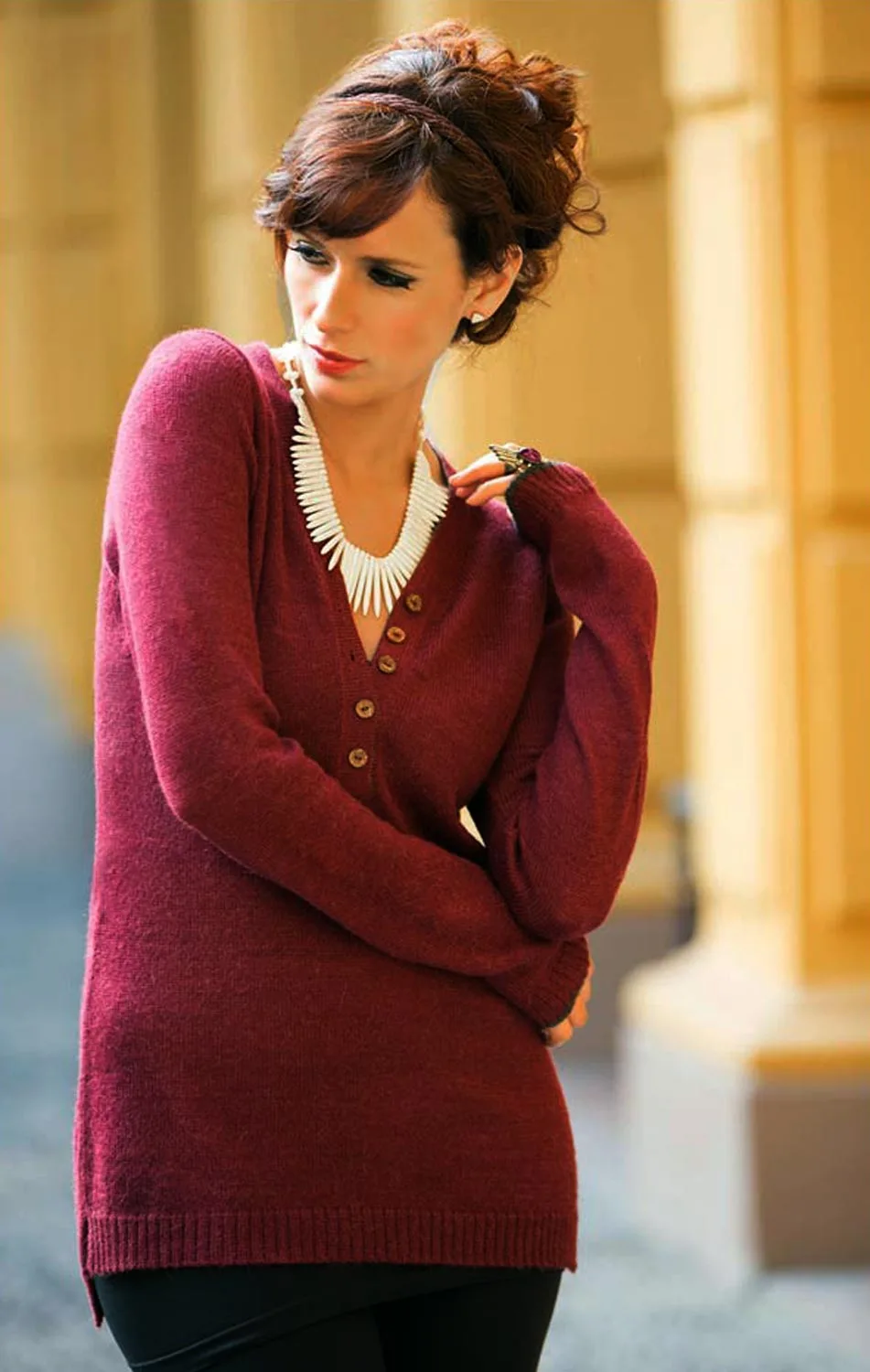 Jersey único de lana de 'Cereza del Cuzco'