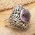 Amethyst cocktail ring, 'Purple Glitz' - Amethyst and Sterling Silver Cocktail ring from Indonesia (image 2) thumbail