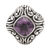 Amethyst cocktail ring, 'Purple Glitz' - Amethyst and Sterling Silver Cocktail ring from Indonesia thumbail