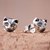 Sterling silver stud earrings, 'Pensive Cats' - Sterling Silver Cat Stud Earrings from Thailand (image 2b) thumbail