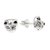 Sterling silver stud earrings, 'Pensive Cats' - Sterling Silver Cat Stud Earrings from Thailand (image 2d) thumbail