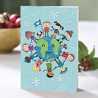 UNICEF holiday cards, 'Smiles Have No Borders' (set of 12) - UNICEF Holiday Cards (set of 12)