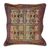 Cotton cushion cover, 'Elephant Squares in Rainbow' (16 inch) - Elephant Motif Cotton Cushion Cover (16 Inch)