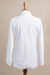 Cotton blouse, 'Lily of the Incas' - Lily of the Incas Button-front White Blouse (image 2e) thumbail