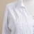 Cotton blouse, 'Lily of the Incas' - Lily of the Incas Button-front White Blouse (image 2f) thumbail