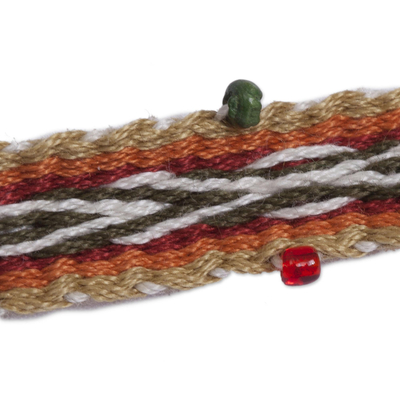 Cinturón de algodón - Cinturón de algodón andino artesanal tejido a mano de Perú