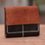 Leather wallet, 'Versatile Dark Brown' - Leather wallet