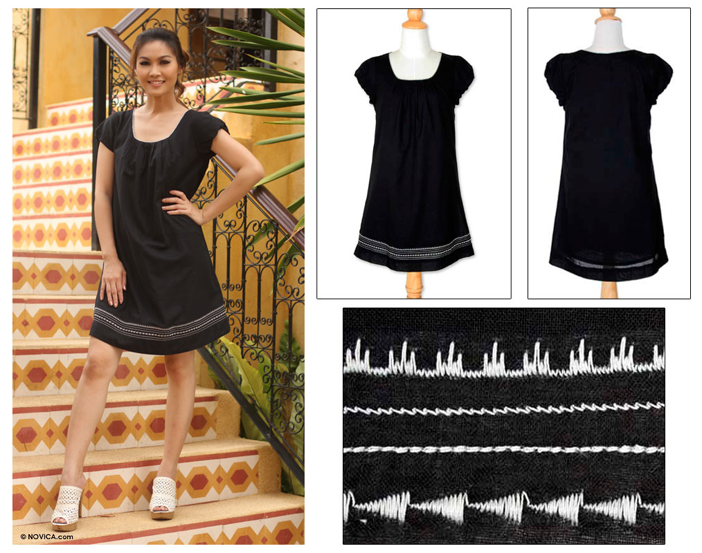 black cotton frock