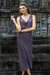 Maxi dress, 'Kuta Titanium' - Titanium Grey Rayon Sleeveless Maxi Dress From Indonesia