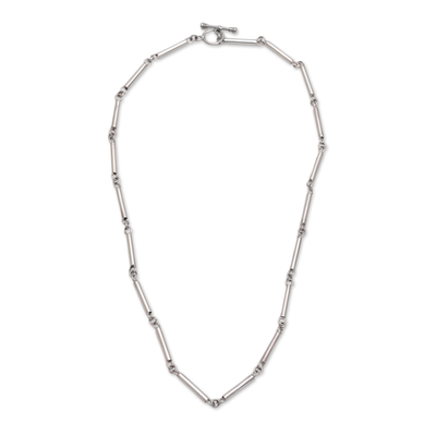 Sterling silver chain necklace, 'Driftwood' - Sterling Silver Necklace from Indonesia