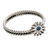 Sapphire ring, 'September Aster' - Floral Sterling Silver and Sapphire Ring (image 2b) thumbail