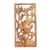 Holzwandpaneel „Heron Pond“ – Wandreliefpaneel mit Reiherlilien und Lotus aus handgeschnitztem Holz