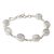 Rainbow moonstone link bracelet, 'Mysteries' - Rainbow Moonstone link bracelet