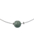 Jade pendant necklace, 'Trajectory' - Minimalist Jade Pendant Necklace on Stainless Steel (image 2d) thumbail