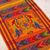 Cotton table runner, 'Sunset Quetzal' - Hand Woven Animal Themed Cotton Table Runner  (image 2c) thumbail