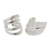 Sterling silver ear cuff earrings, 'Modern Day' (pair) - Modern Sterling Silver Ear Cuff Earrings (Pair)