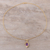 Gold plated amethyst pendant necklace, 'Glistening Lilac' - 22k Gold Plated Sterling Silver Amethyst Pendant Necklace (image 2b) thumbail