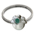Emerald ring, 'May's Lily of the Valley' - Emerald and Sterling Silver Ring thumbail
