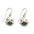 Emerald earrings, 'May's Lily of the Valley' - Emerald and Sterling Silver Dangle Earrings thumbail